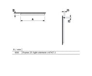   LAUFEN Frame25 447471 (6002525) , LED4000 Kelvin, 