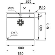  Franke MARIS MRX 210-50TL (530510180)   ,   127.0544.022