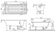   Villeroy & Boch ARCHITECTURA (1700700480) ,   UBA177ARA2V-01