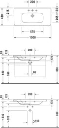  DURAVIT DuraStyle 1000170480   ,  2320100000