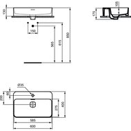  Ideal Standard Lux STRADA II Vessel 600400130 T299801 ,  