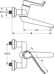 Ideal Standard CERAPLUS    B8224AA ,  200