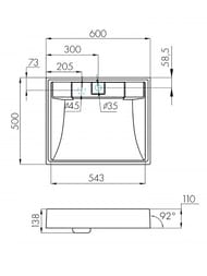  Aquaton  60 1A72103KRW210 600x500x138      , 