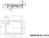   Kaldewei Duschplan (700120065) .415-2  ,  431548040001