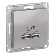  Systeme Electric ATLASDESIGN USB 5 1  x 2,1 2   1,05  ATN000333