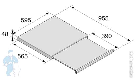 Выдвижная полка asko hss1053w