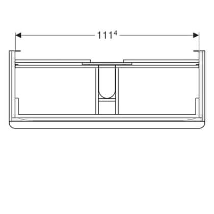 Geberit smyle square тумба с раковиной